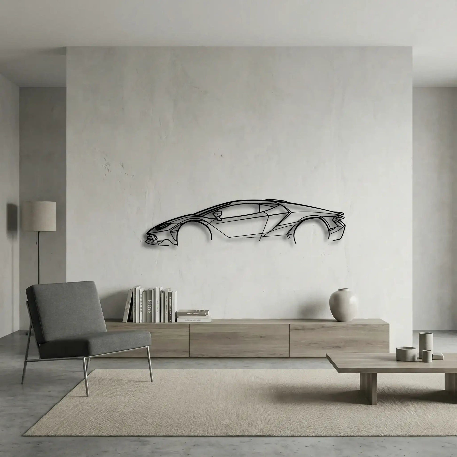 Lamborghini Centenario Metal Wall Art