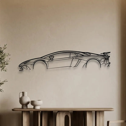 Lamborghini Aventador SV Metal Wall Art - DopeCars