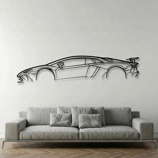 Lamborghini Aventador SV Metal Wall Art - DopeCars