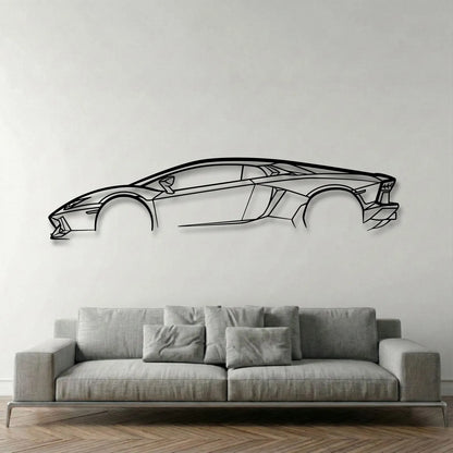 Lamborghini Aventador Metal Wall Art - DopeCars