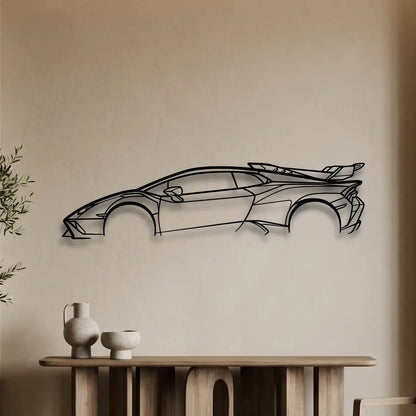 Lamborghini Huracan STO Metal Wall Art - DopeCars
