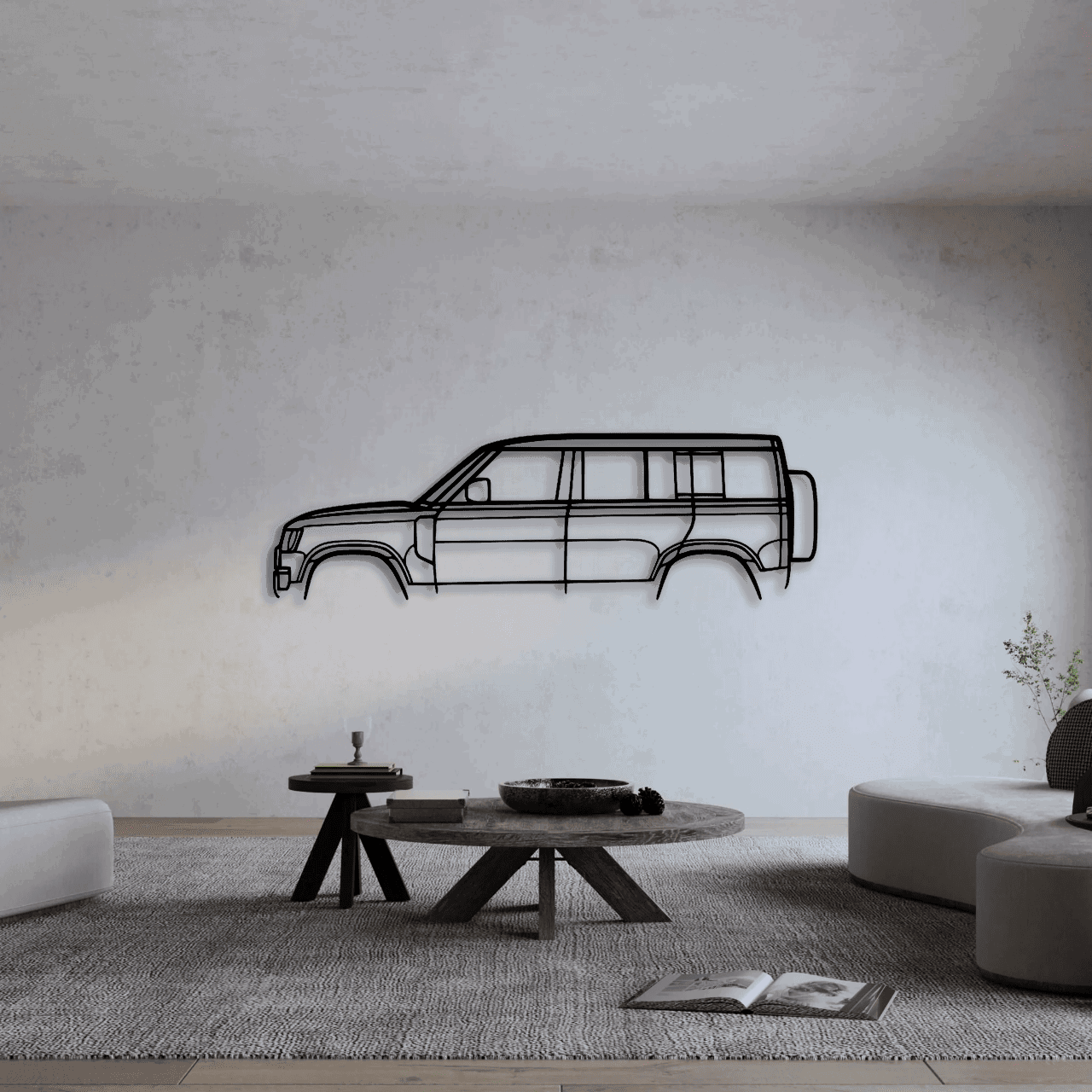 LAND ROVER DEFENDER D110 METAL WALL ART - DopeCars