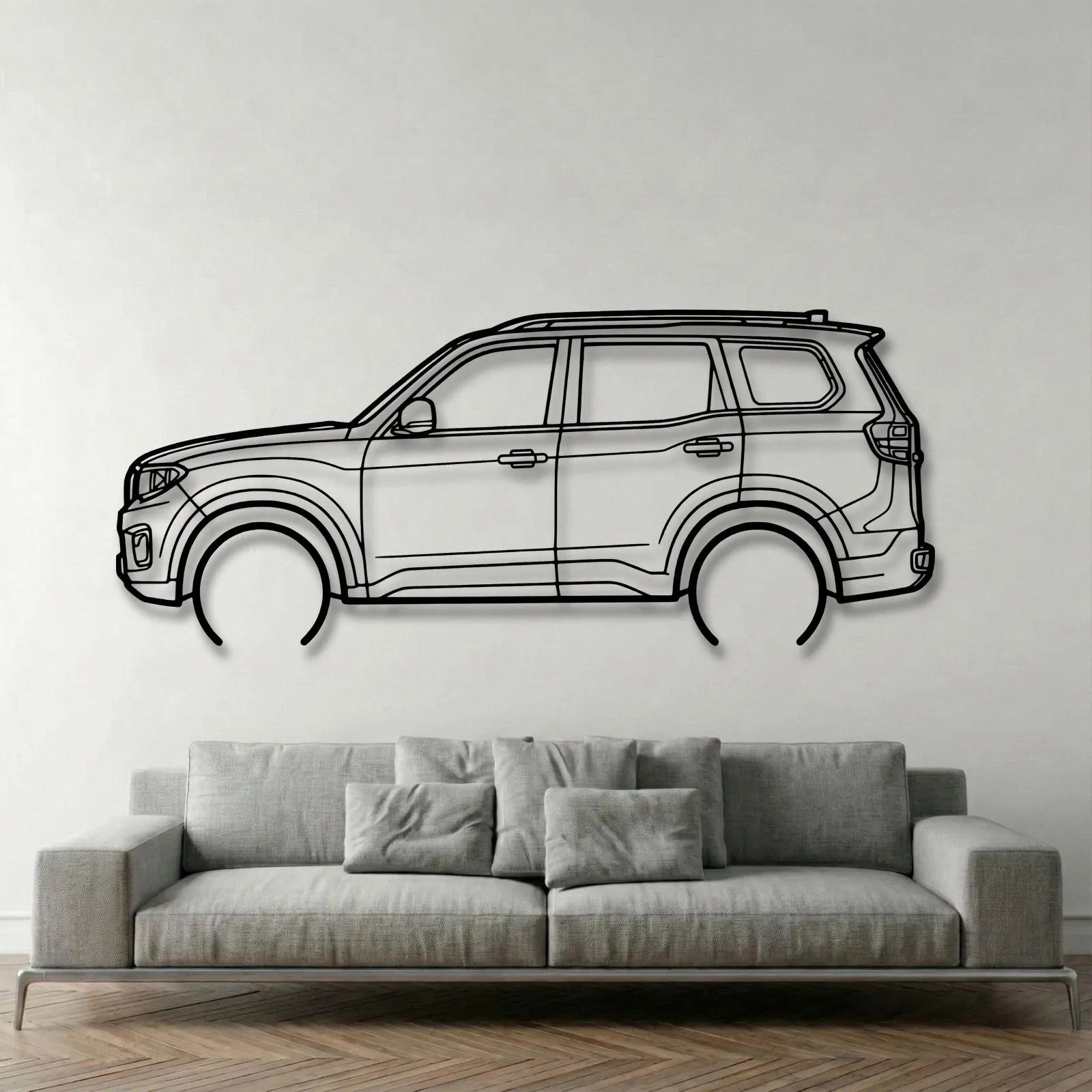 Mahindra Scorpio N Metal Wall Art - DopeCars