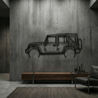 Mahindra Thar ROXX Door Metal Wall Art - DopeCars