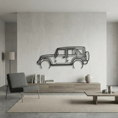Mahindra Thar ROXX Door Metal Wall Art - DopeCars