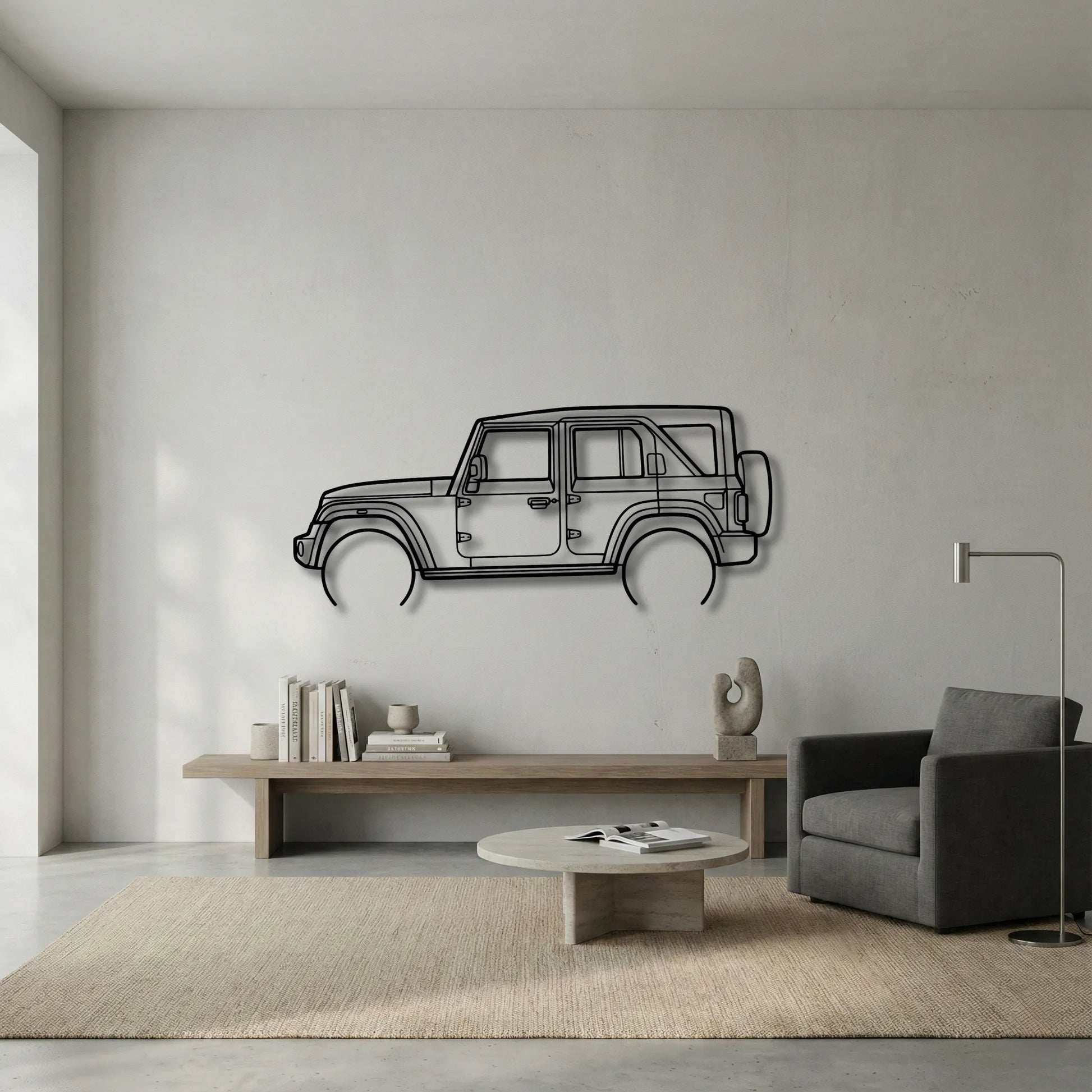 Mahindra Thar ROXX Door Metal Wall Art - DopeCars