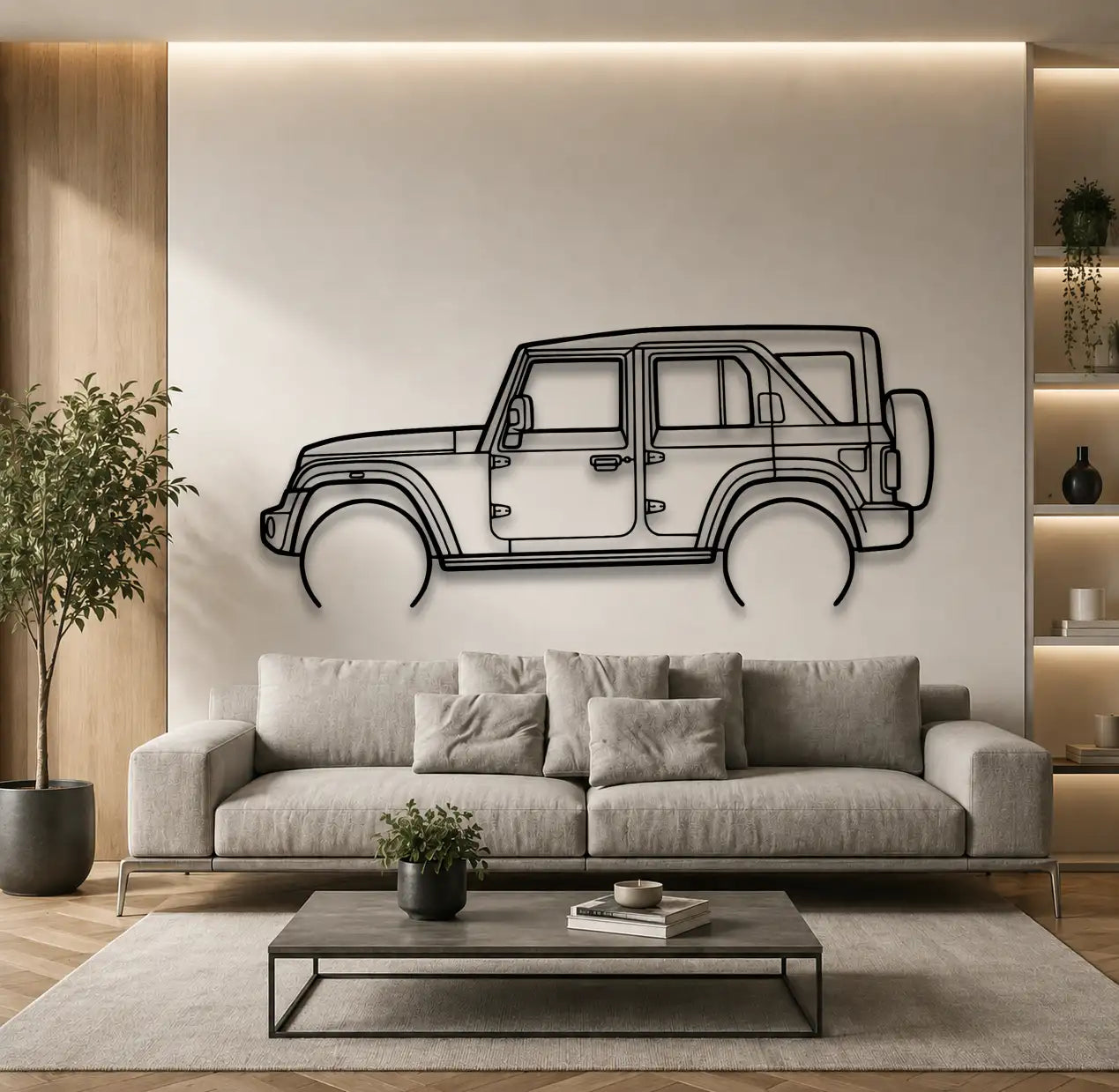 Mahindra Thar ROXX Metal Wall Art - DopeCars