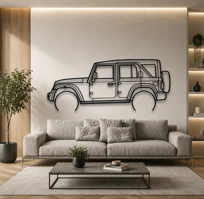 Mahindra Thar ROXX Metal Wall Art - DopeCars