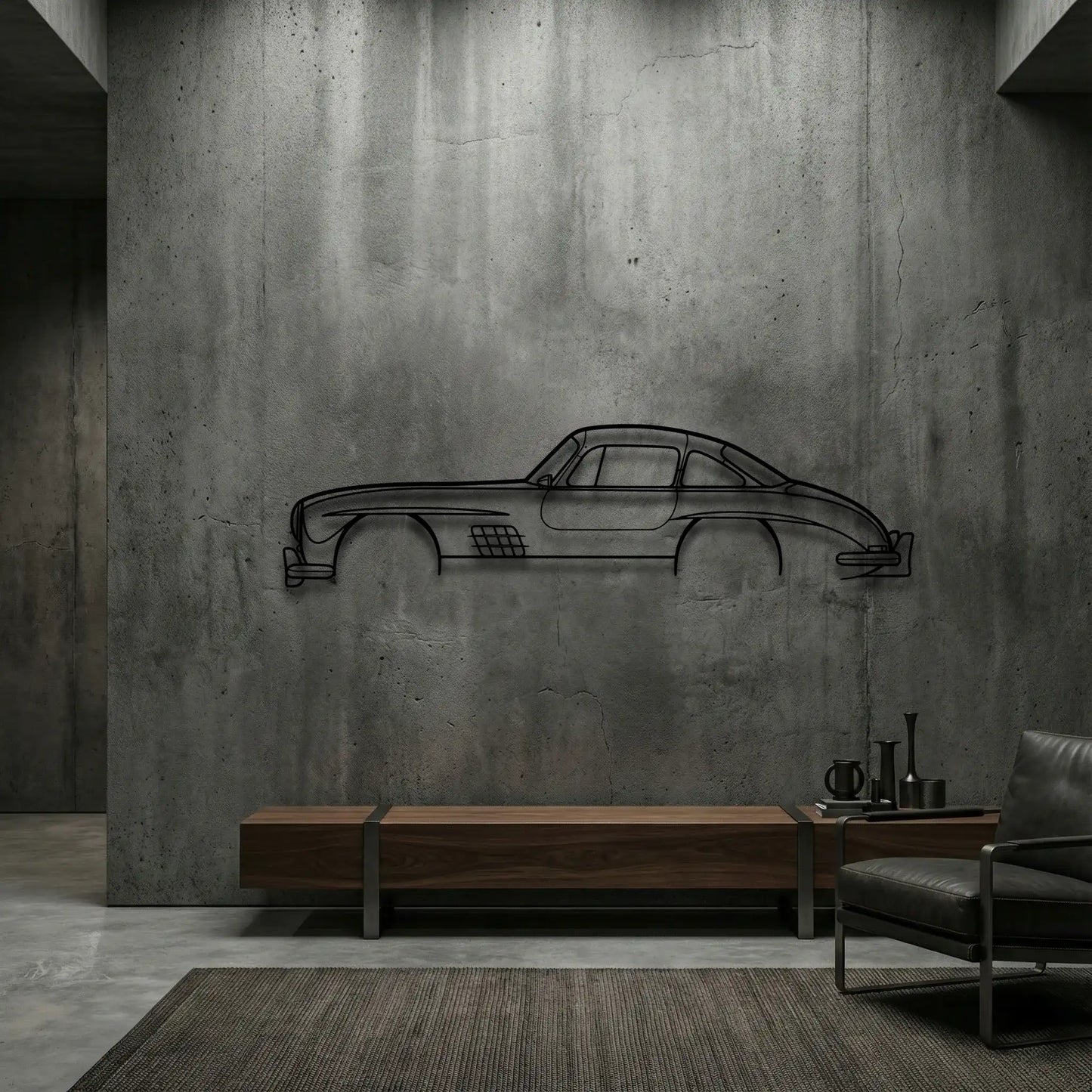 Mercedes-Benz 300SL Metal Wall Art