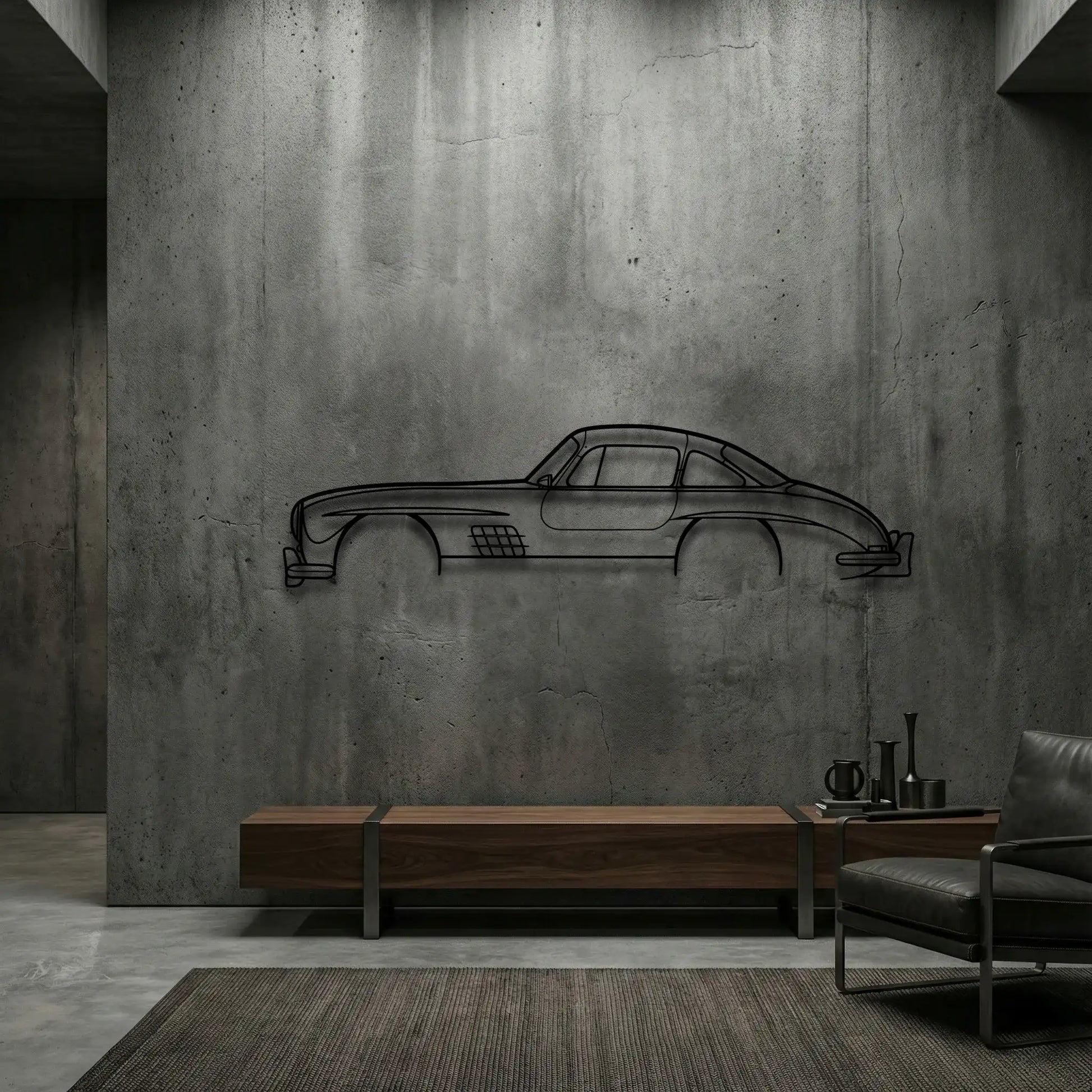 Mercedes-Benz 300SL Metal Wall Art