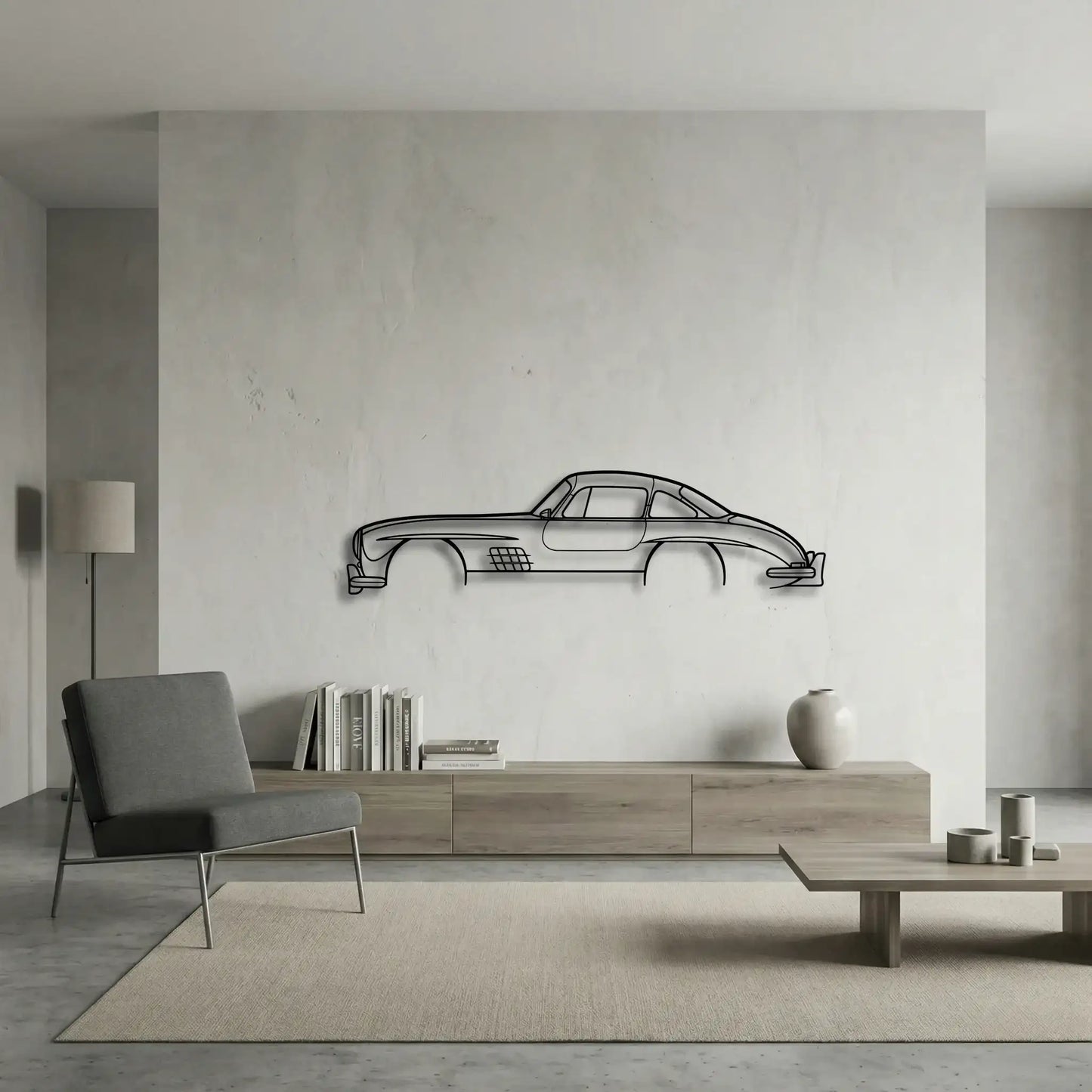 Mercedes-Benz 300SL Metal Wall Art