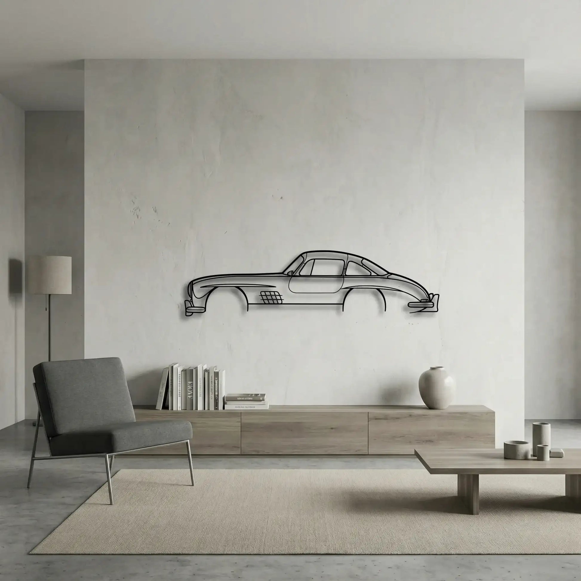 Mercedes-Benz 300SL Metal Wall Art