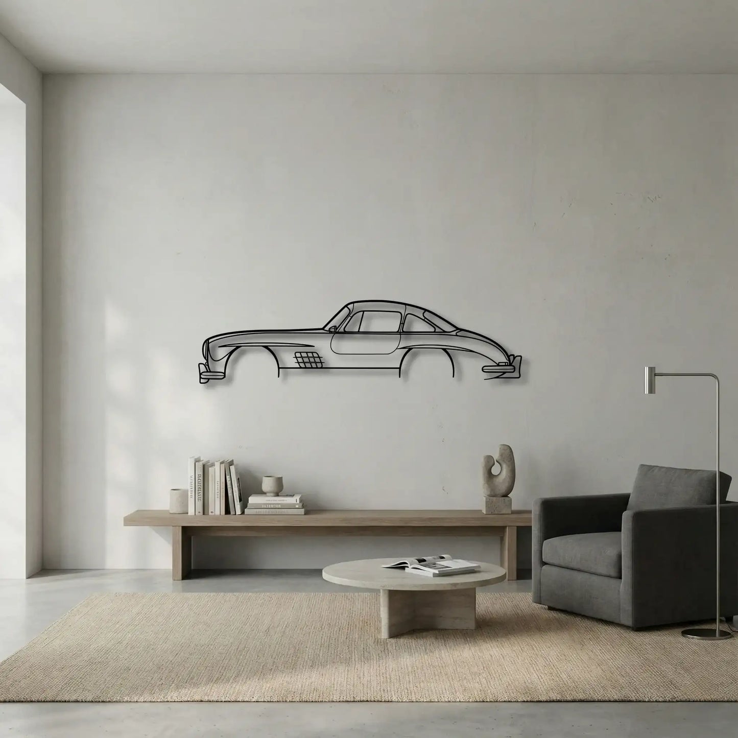 Mercedes-Benz 300SL Metal Wall Art