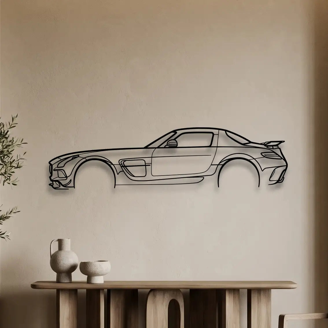 Mercedes-Benz SLS AMG Black Series Metal Wall Art - DopeCars