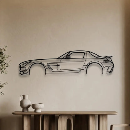 Mercedes-Benz SLS AMG Black Series Metal Wall Art - DopeCars
