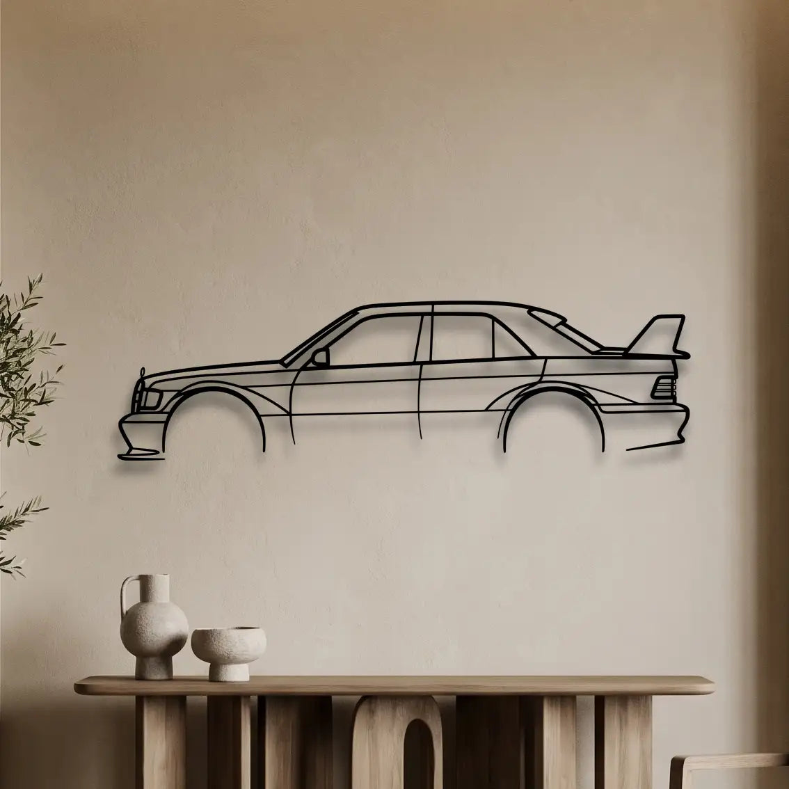 Mercedes 190 EVO 2 Metal Wall Art - DopeCars