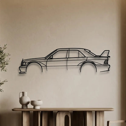 Mercedes 190 EVO 2 Metal Wall Art - DopeCars