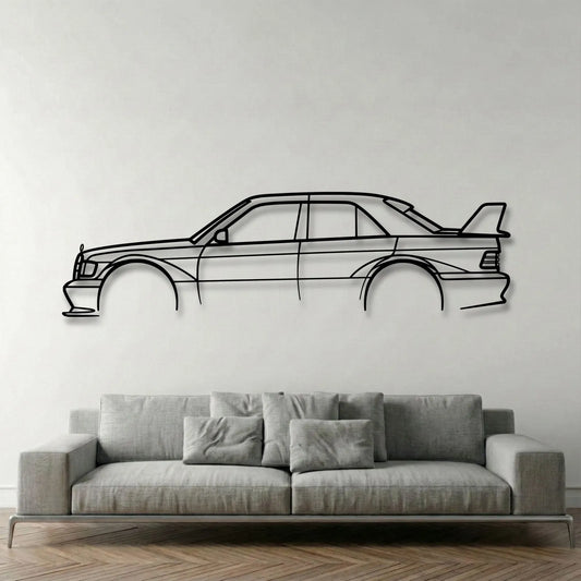 Mercedes 190 EVO 2 Metal Wall Art - DopeCars