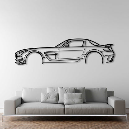 Mercedes-Benz SLS AMG Black Series METAL WALL ART - DopeCars