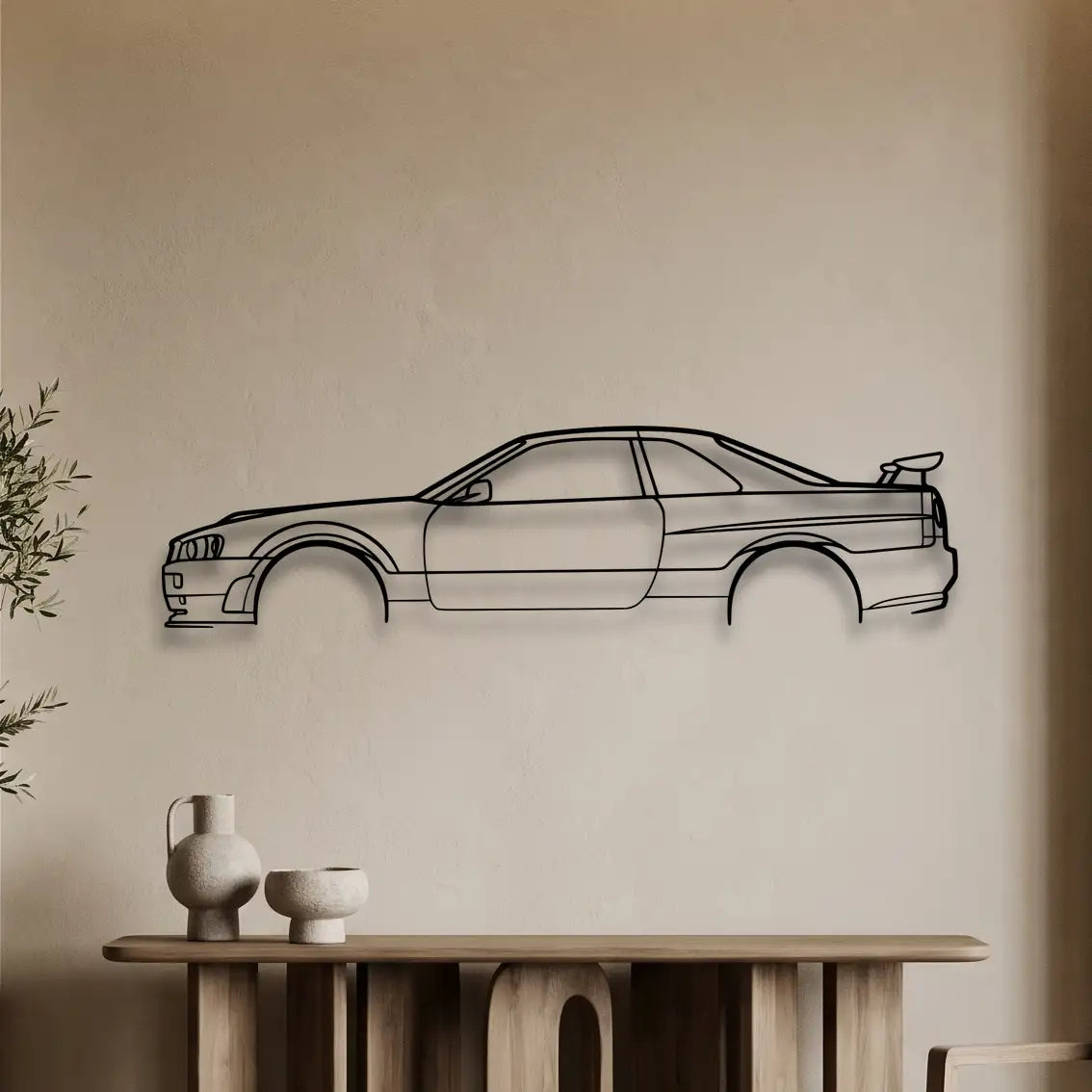 Nissan R34 Metal Wall Art - DopeCars