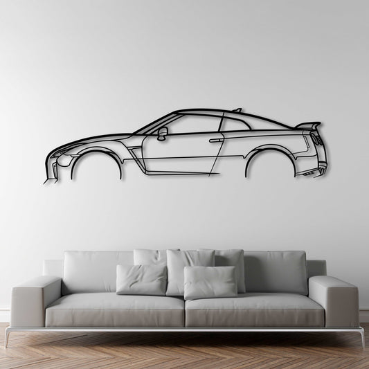 Nissan GT-R (R35) METAL WALL ART - DopeCars