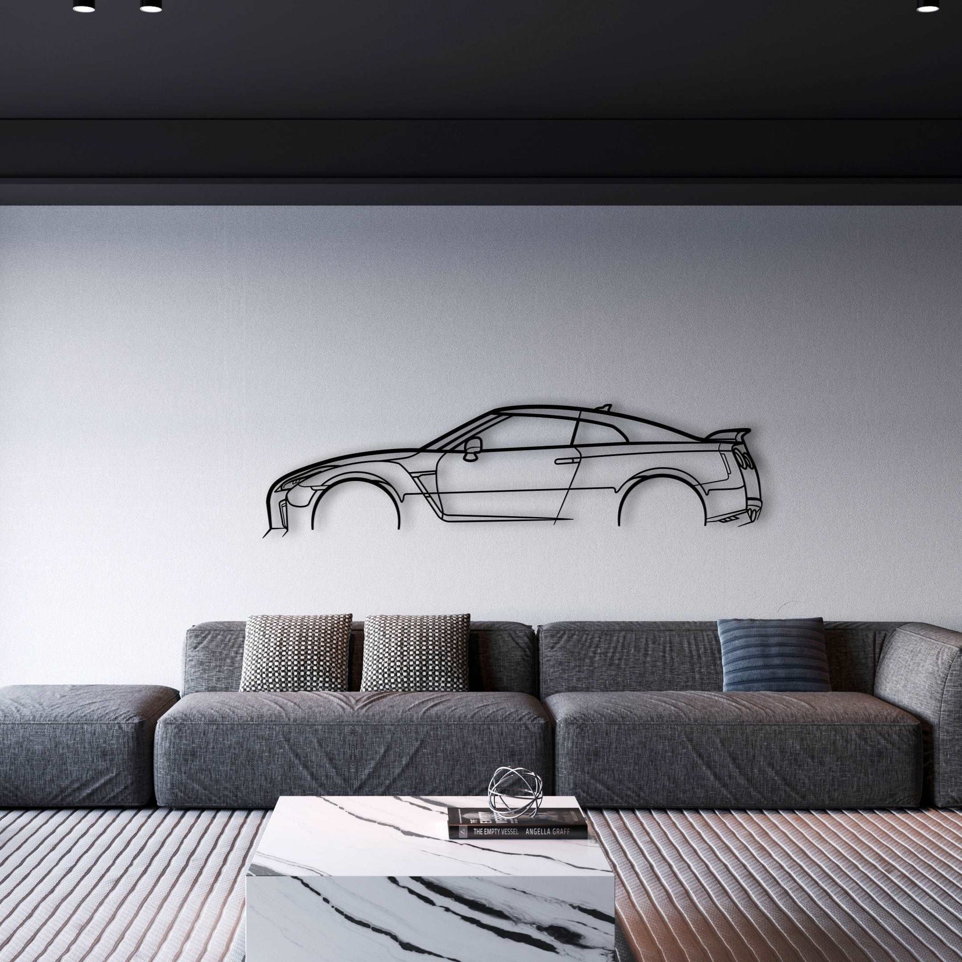 Nissan GT-R (R35) METAL WALL ART - DopeCars