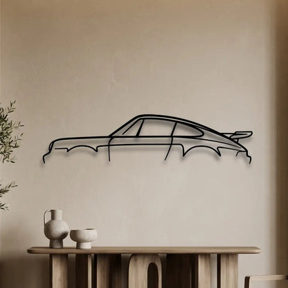 Porsche 911 930 Turbo Standard Metal Wall Art - DopeCars
