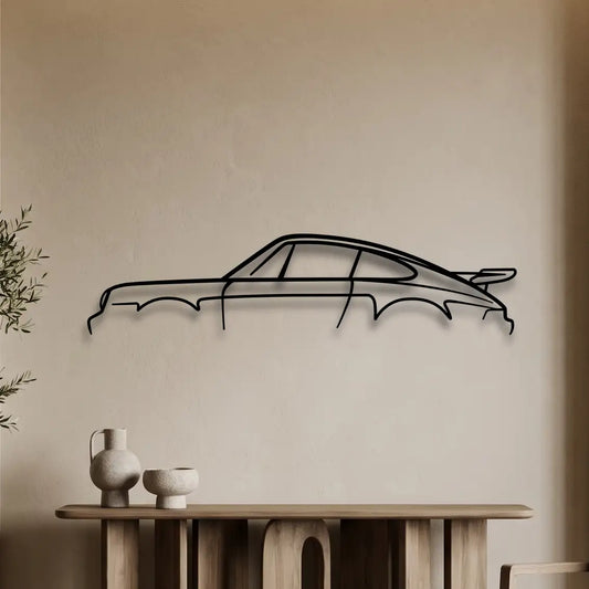 Porsche 911 930 Turbo Standard Metal Wall Art - DopeCars