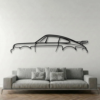 Porsche 911 930 Turbo Standard Metal Wall Art - DopeCars