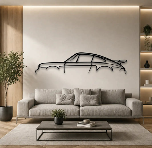 Porsche 911 930 Turbo Standard Metal Wall Art - DopeCars