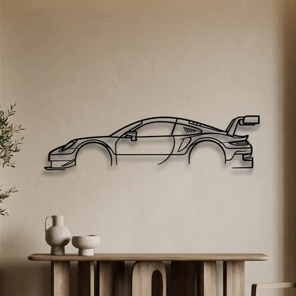 Porsche 911 RSR (991) Metal Wall Art - DopeCars