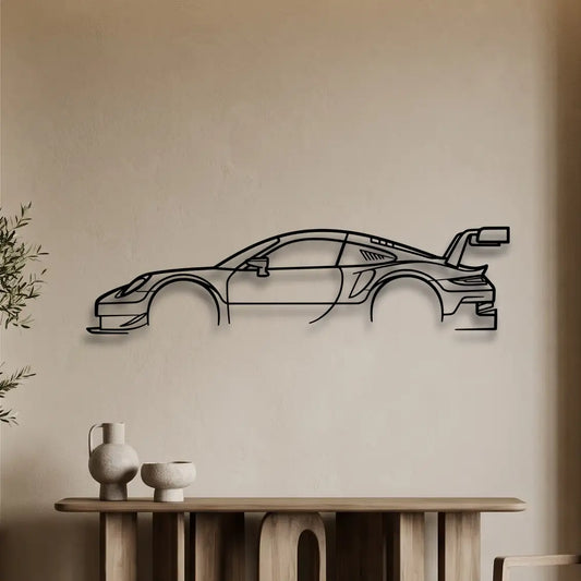 Porsche 911 RSR (991) Metal Wall Art - DopeCars