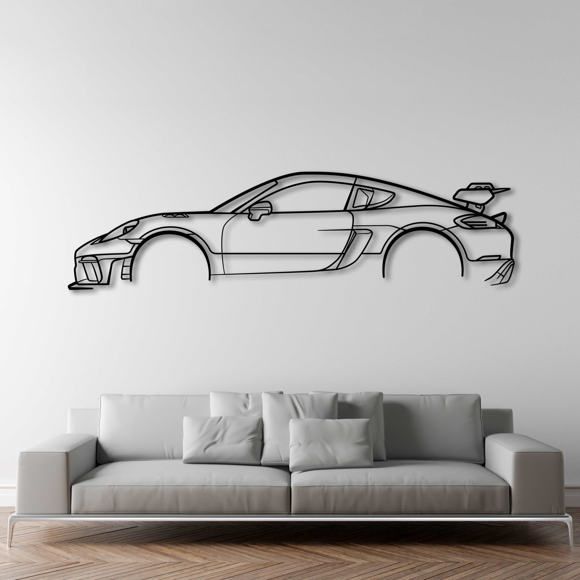 Porsche 718 Cayman GT4 RS (982) METAL WALL ART - DopeCars