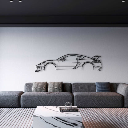 Porsche 718 Cayman GT4 RS (982) METAL WALL ART - DopeCars