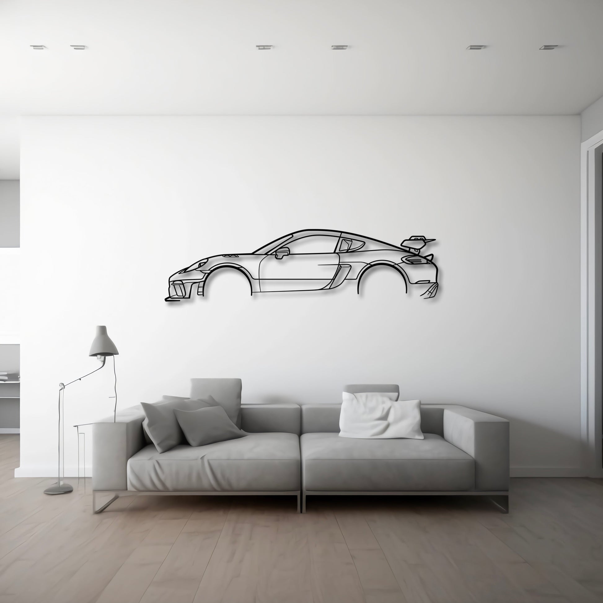 Porsche 718 Cayman GT4 RS (982) METAL WALL ART - DopeCars