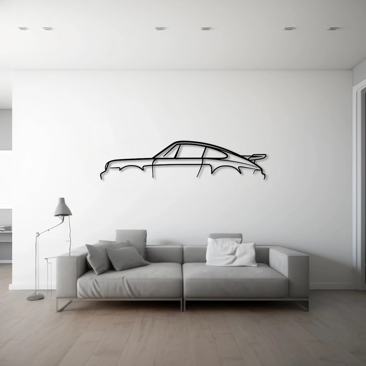 Porsche 911 930 Turbo Standard Metal Wall Art - DopeCars