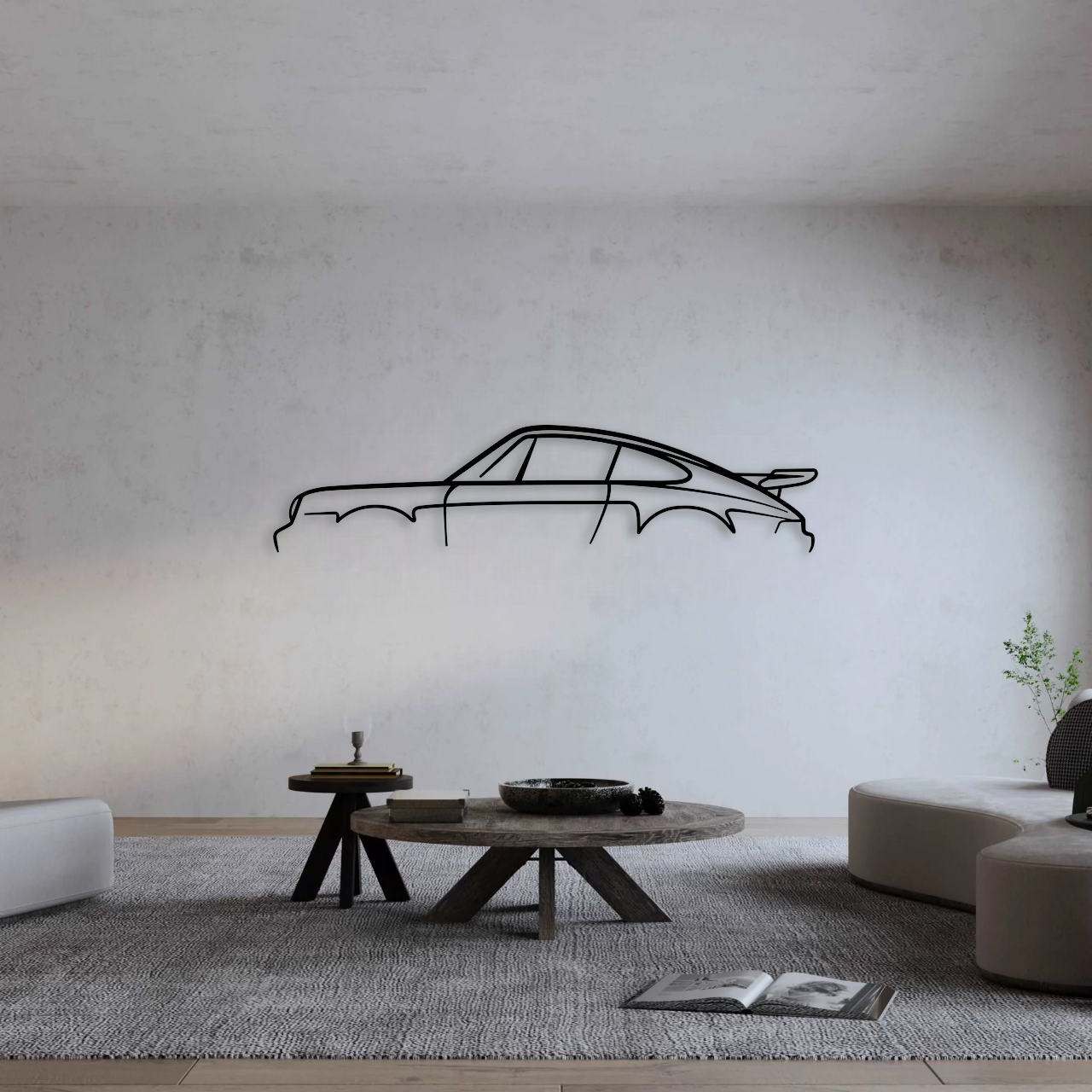 Porsche 911 930 Turbo Standard Metal Wall Art - DopeCars