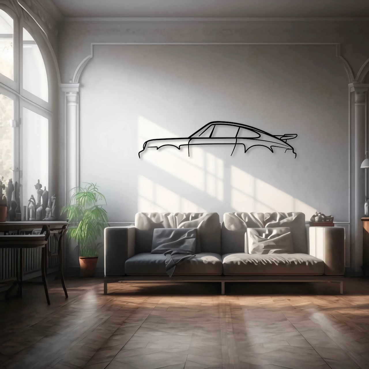 Porsche 911 930 Turbo Standard Metal Wall Art - DopeCars