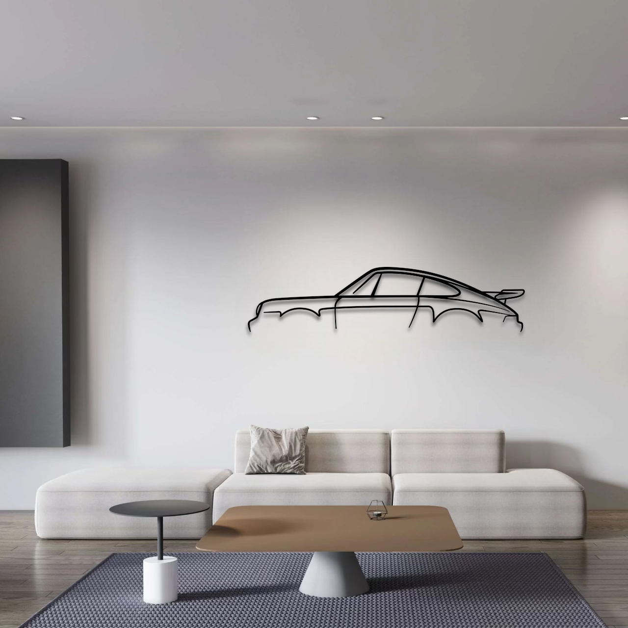 Porsche 911 930 Turbo Standard Metal Wall Art - DopeCars
