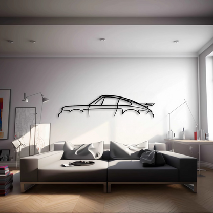 Porsche 911 930 Turbo Standard Metal Wall Art - DopeCars