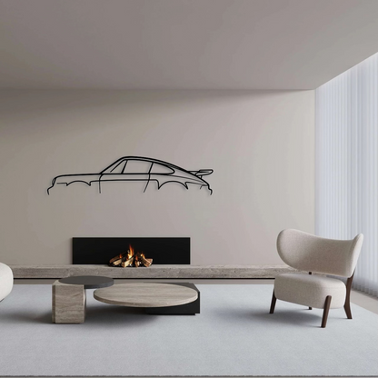 Porsche 911 930 Turbo Standard Metal Wall Art - DopeCars