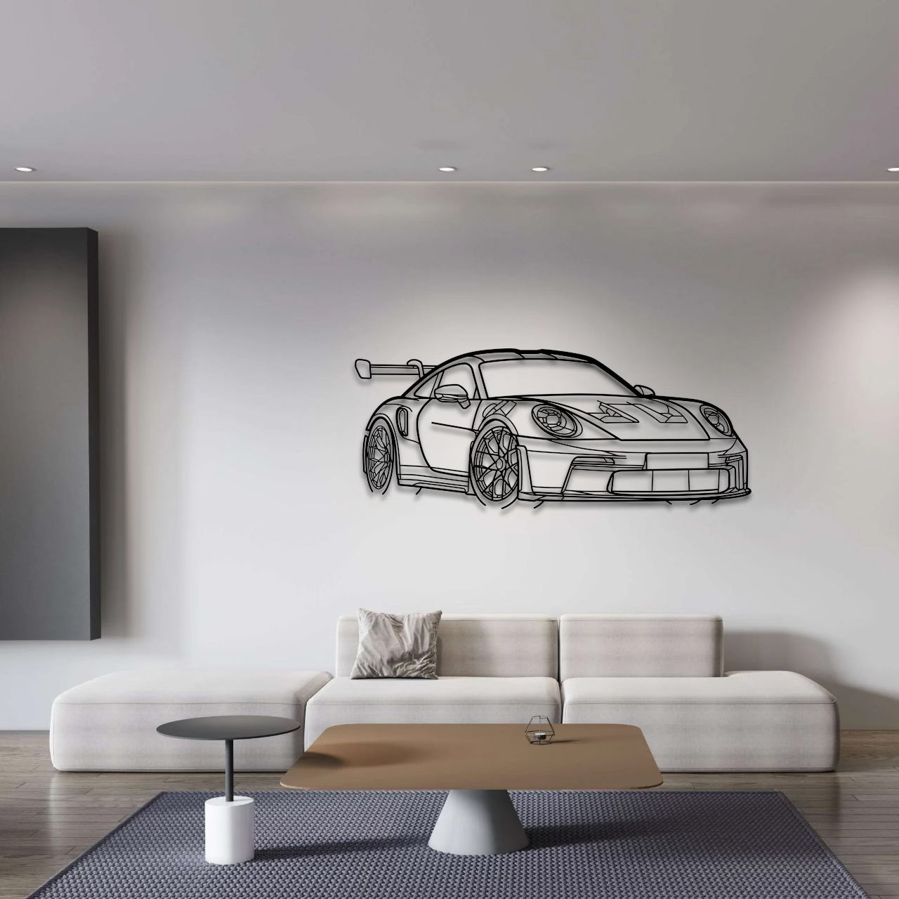 Porsche 911 (992) GT3 RS Angle Metal Wall Art - DopeCars