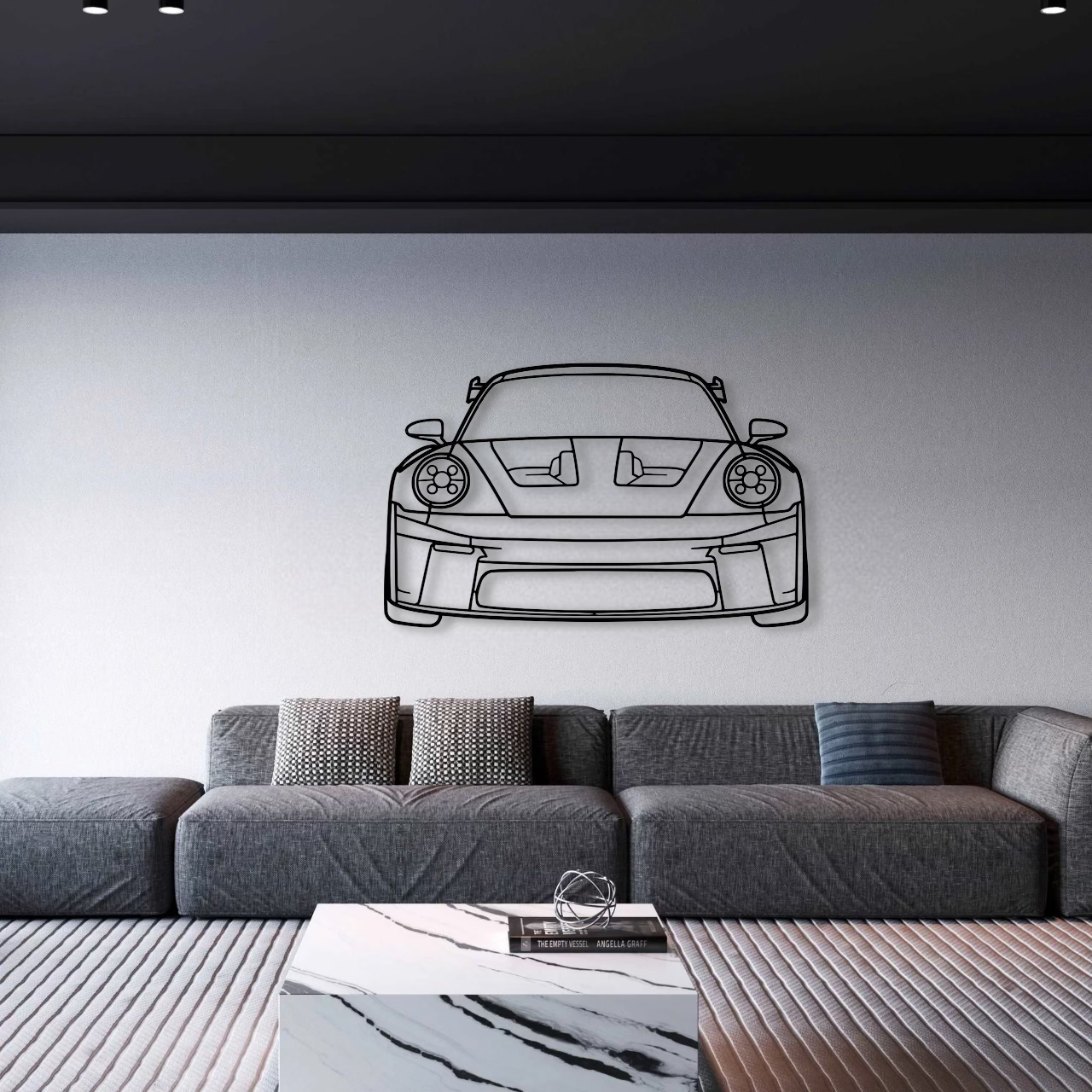 Porsche 911 (992) GT3 RS Front Metal Wall Art - DopeCars