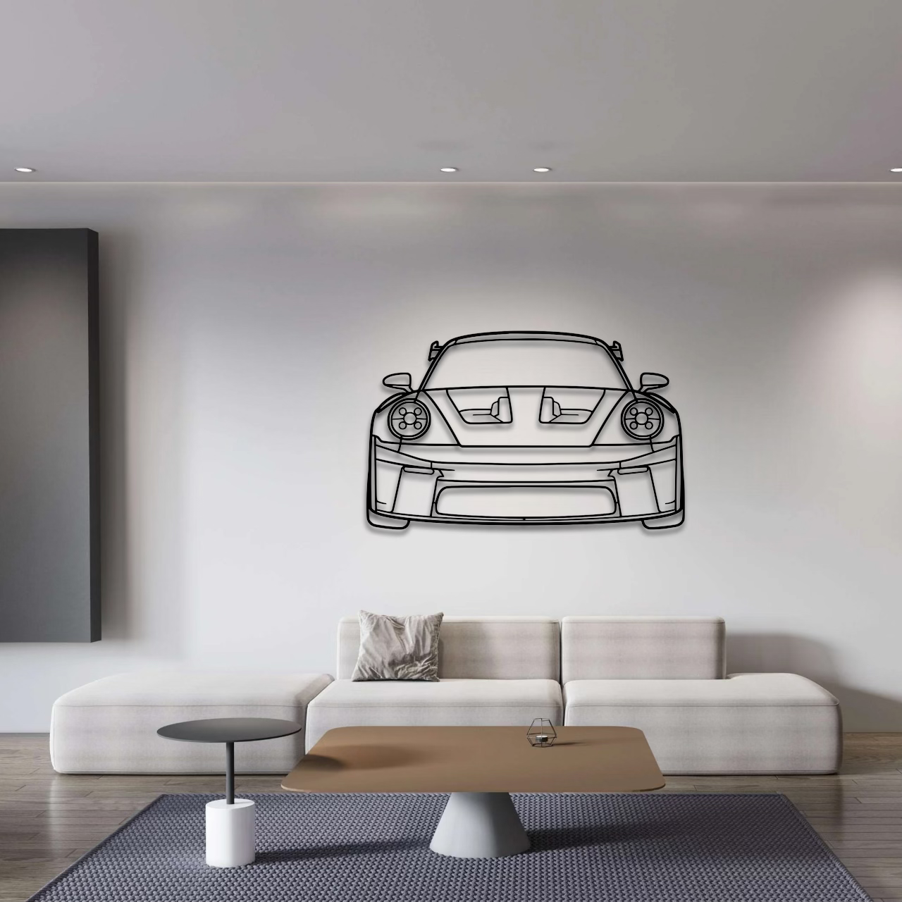Porsche 911 (992) GT3 RS Front Metal Wall Art - DopeCars