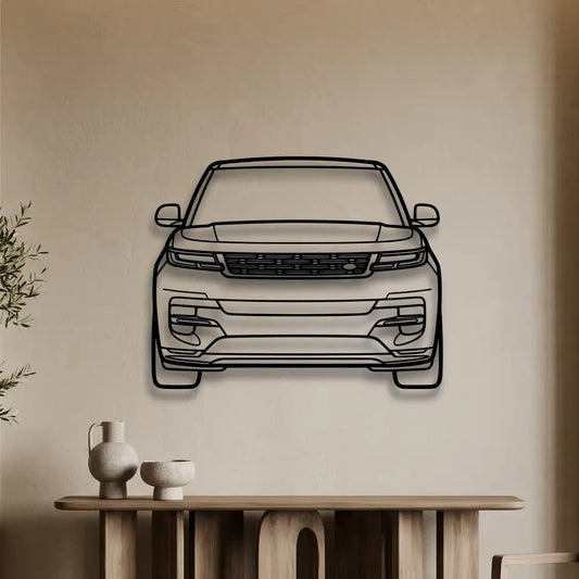 Range Rover Sport Front View 2025 Metal Wall Art - DopeCars