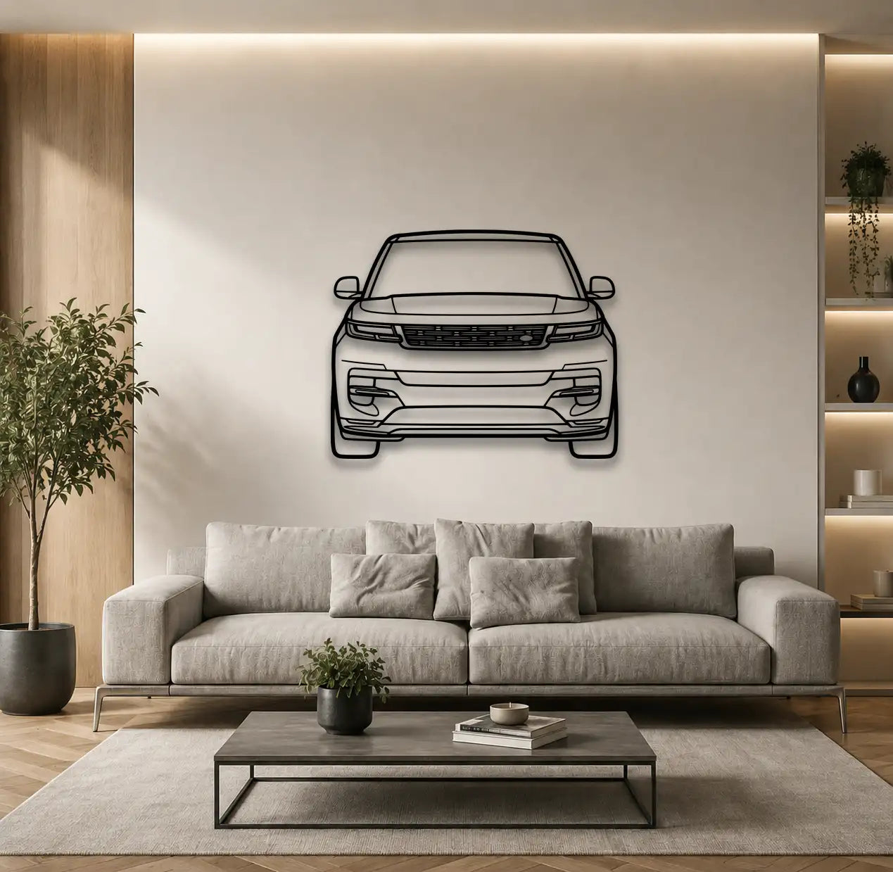 Range Rover Sport Front View 2025 Metal Wall Art - DopeCars