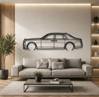 Rolls Royce Phantom Metal Wall Art - DopeCars