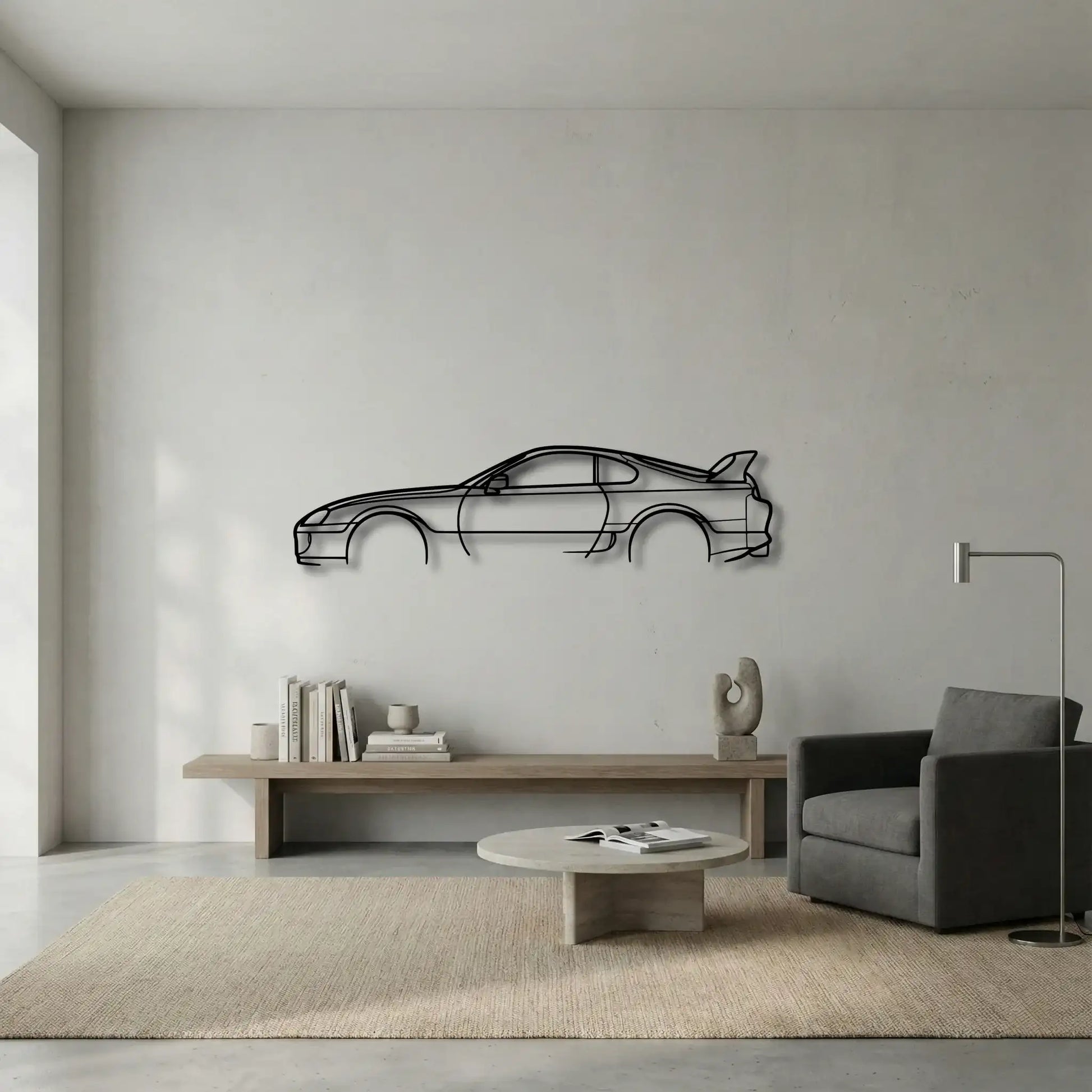 Toyota Supra MKIV Metal Wall Art