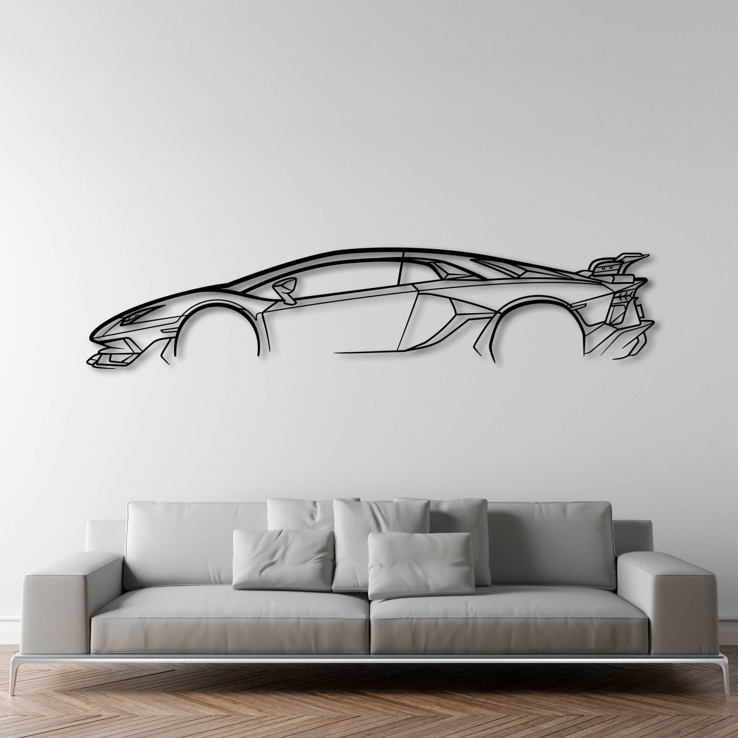 LAMBORGHINI AVENTADOR SVJ METAL WALL ART - DopeCars