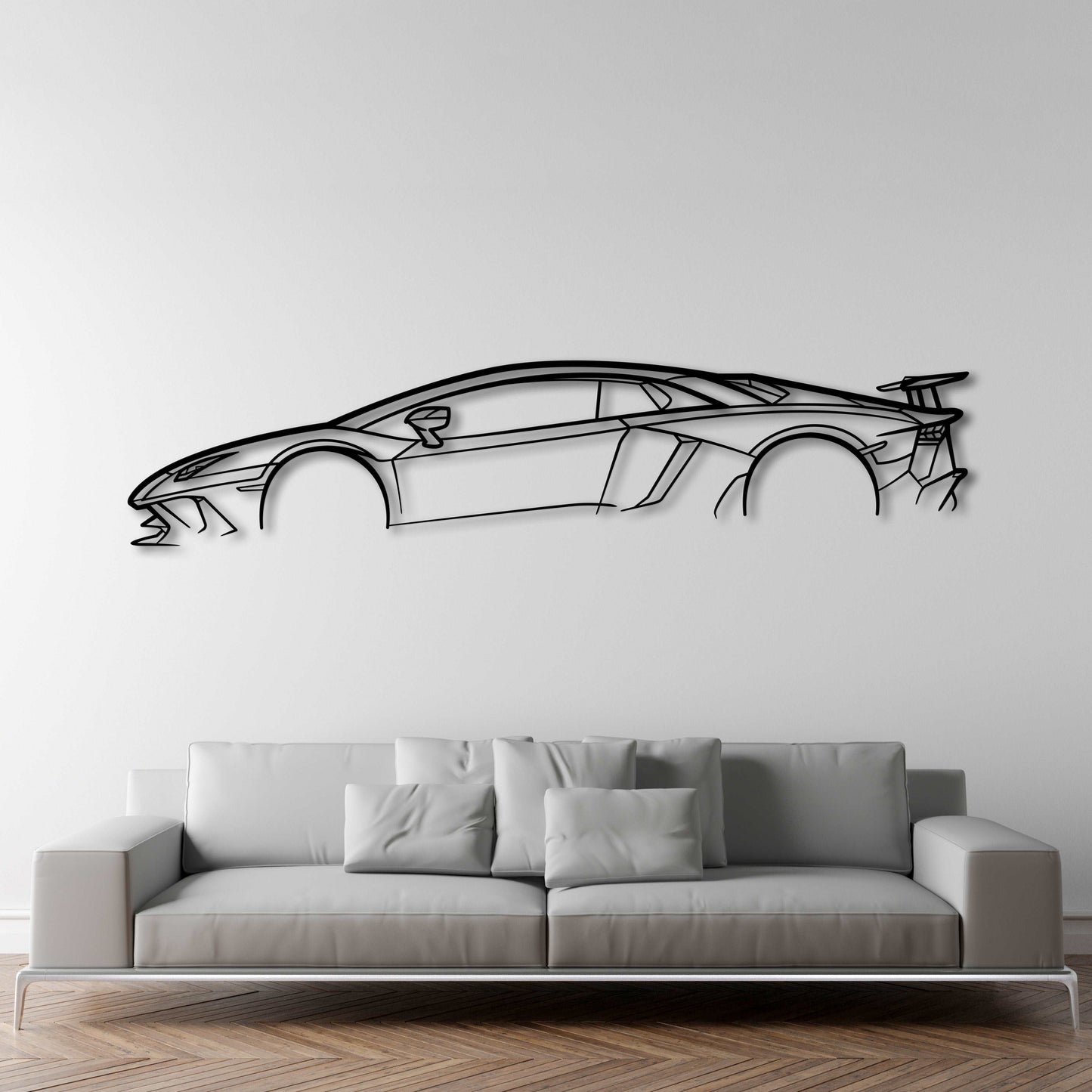 LAMBORGHINI AVENTADOR SV METAL WALL ART - DopeCars